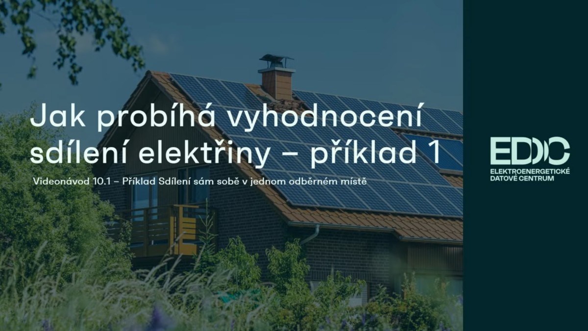 Příklad sdílení sám sobě v jednom odběrném místě